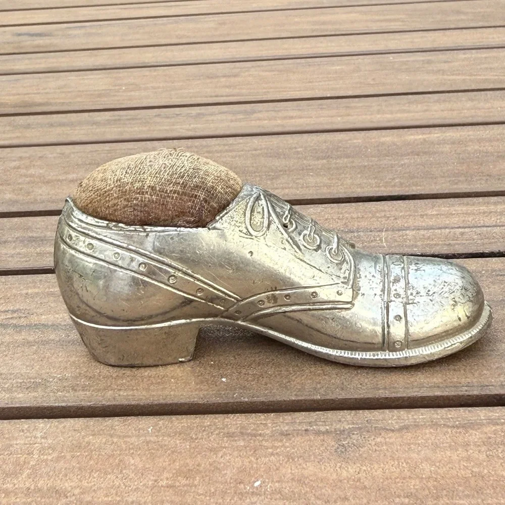 Vintage Shoe Pin Cushion Novelty Sewing Room Decor Made‎ in Japan